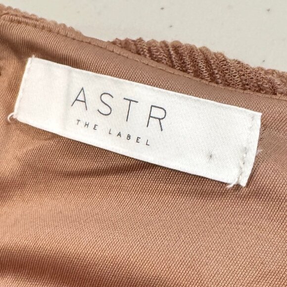 ASTR The Label Women's Plisse Brown Maxi Dress Nordstrom Boho Modest Party Event - Picture 6 of 13